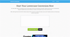 Desktop Screenshot of convertlowercase.com