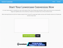 Tablet Screenshot of convertlowercase.com